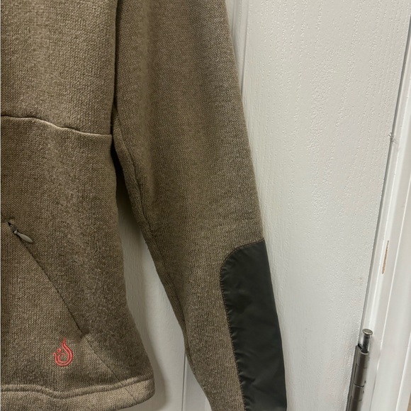 Isis Womans M Olive Green Quarter Zipper Jacket - Picture 5 of 8